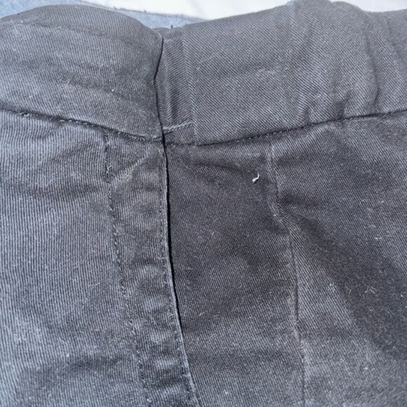 Woman Within Black Stretch Pants Size 16W With Elastic Waistband & Zip Fly - Picture 6 of 11